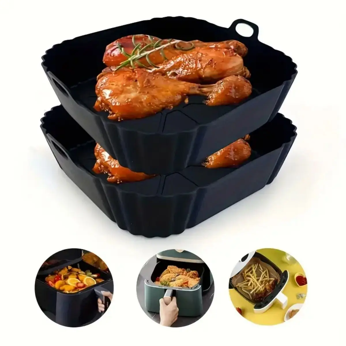 Reusable Air Fryer Silicone Po - Air Fryer Silicone Pot Liner review and price