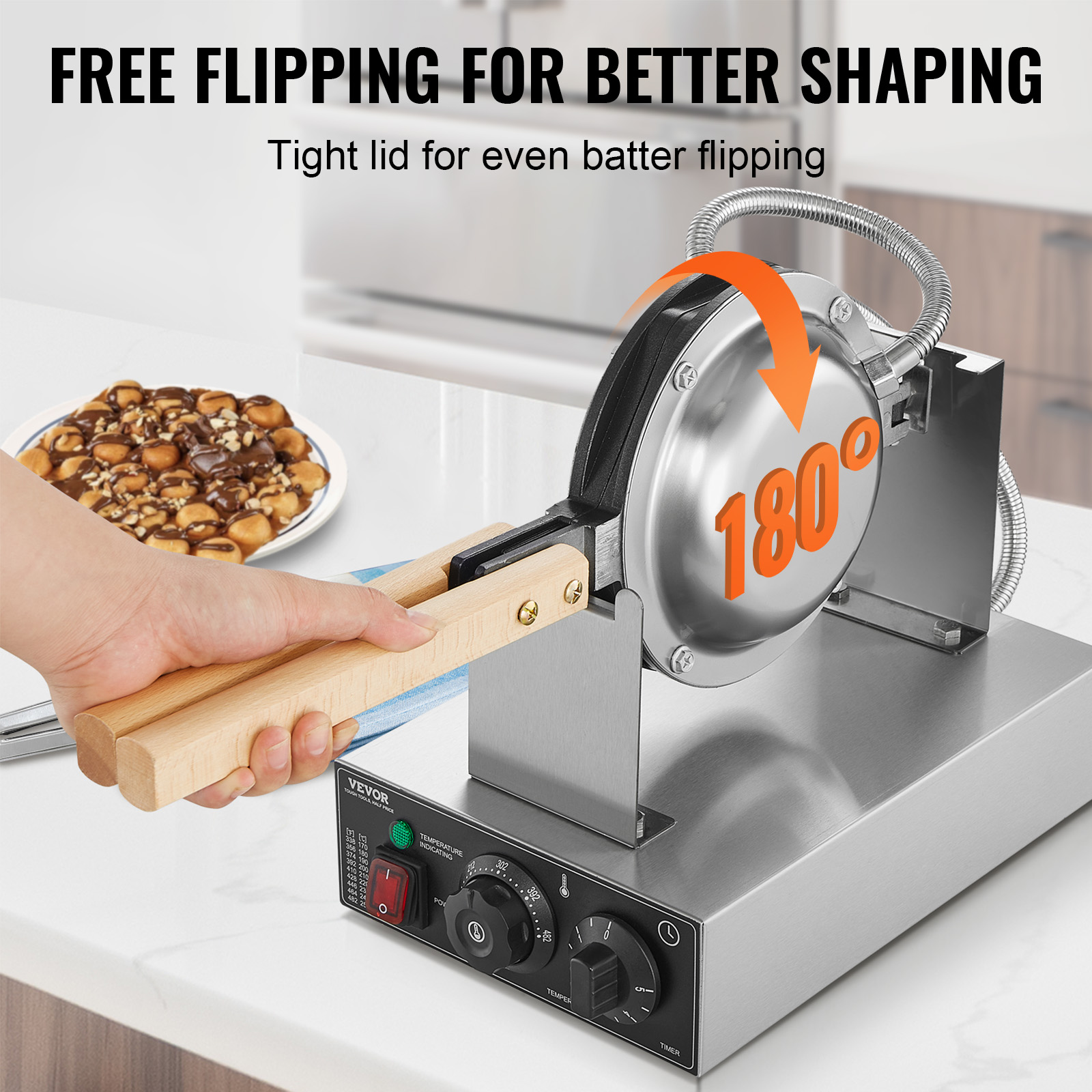 HomeWise Commercial Egg Bubble - Mini Waffle Maker Machine review and price