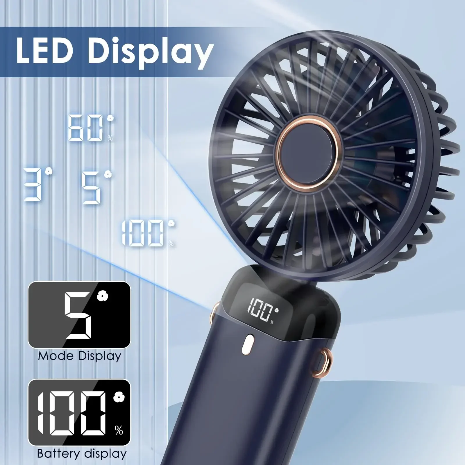 5000mAh Handheld Mini Fan Wire - Portable Blender Usb Rechargeable review and price